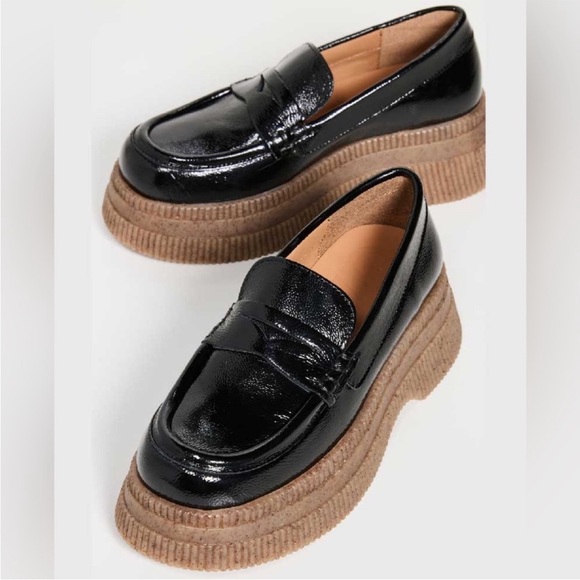 GANNI Women's Creeper Wallaby Loafer in Black — EU 38 or US 8